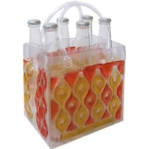  Chill It Insulated Bottle Bags ~ Holds 6 Pack ~ Red Orange 