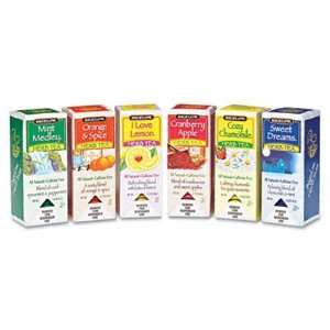  Assorted Tea Packs, Six Flavors, 28 Tea Bags/Flavor, 168 