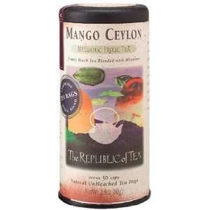  Republic of Tea Mango Ceylon Decaf (50 Tea Bags) Health 