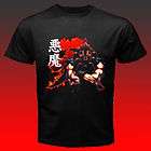 New Akuma Gouki Kanji Street Fighter 4 Black T shirt