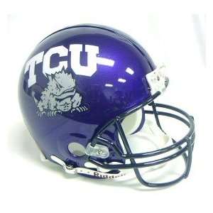   Horned Frogs TCU NCAA Riddell Full Size Authentic Helmet Sports
