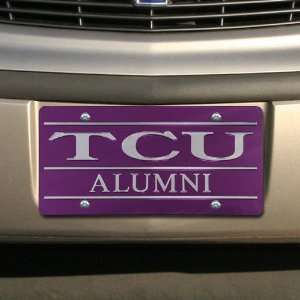 NCAA Texas Christian Horned Frogs (TCU) Purple Mirrored Alumni License 