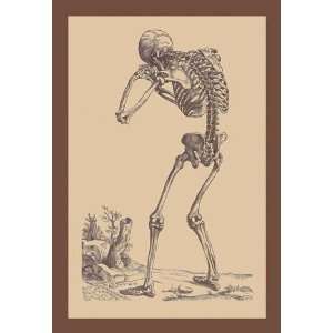 Exclusive By Buyenlarge Bending Skeleton 12x18 Giclee on canvas 