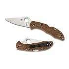   Delica 4, Plain 2 7/8 VG 10 Stainless Blade, Brown FRN Handle C11FPBN