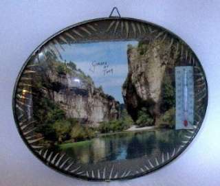 Vintage Souvenir Gorges Du Tarn Thermo Bowed Glass  