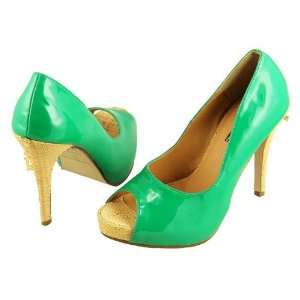  Womens Green and Tan Raffia Wrapped Sexy High Heel Shoes 