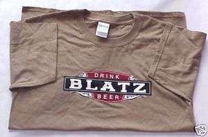 Blatz beer, brewery Medium tan t shirt  