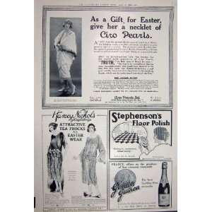   Advertisement 1922 Ciro Pearls Polish Harvey Nichols