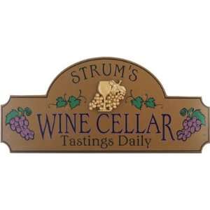    Personalized Wood Sign   Wine Cellar Tastings Daily