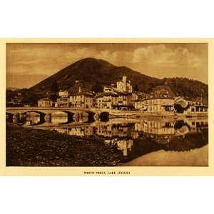  1925 Rotogravure Ponte Tresa Lake Lugano Italy Switzerland 