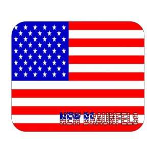  US Flag   New Braunfels, Texas (TX) Mouse Pad Everything 