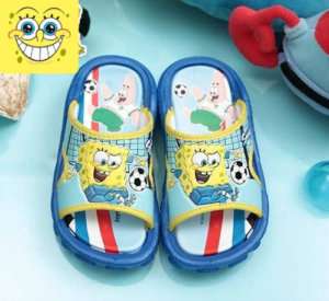 Spongebob Boys Slippers Shoes Blue SG1216  