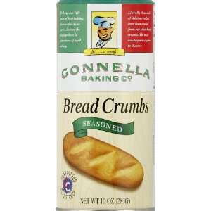 Gonnella Breadcrumbs, Seasoned, 10 Ounce Canisters (Pack of 12 