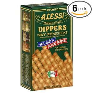 Alessi Dipper Breadstick, Salt and Pepper, 4.4000 ounces (Pack of6)