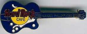 Hard Rock MAKATI 1996 Blue Gibson Byrdland GUITAR PIN  