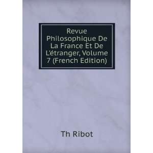  Revue Philosophique De La France Et De LÃ©tranger 