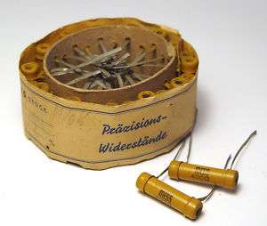 25 pcs of 1948 Vintage Precision Resistors, 400R, 1W  