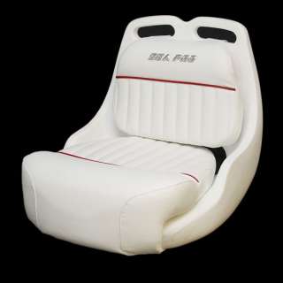 SEA PRO WHITE / CRANBERRY BOAT BUCKET SEAT  
