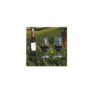 Pack of 6 Wine Glass and Bottle Holder Garden Party Lawn Stakes 