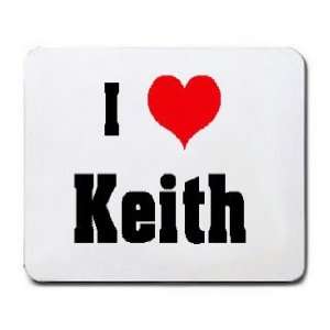  I Love/Heart Keith Mousepad