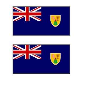   Caicos Flag Stickers Decal Bumper Window Laptop Phone Auto Boat Wall