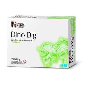   History Museum Dig a Glow in the Dark Triceratops Toys & Games