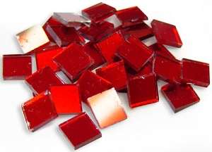 This auction is for a BRAND NEW 8 OZ PACK RED MIRROR TILE PACK