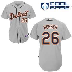  Brennan Boesch Detroit Tigers Authentic Road Cool Base 
