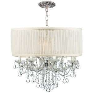  Brentwood Collection Chrome 12 Light Crystal Chandelier 