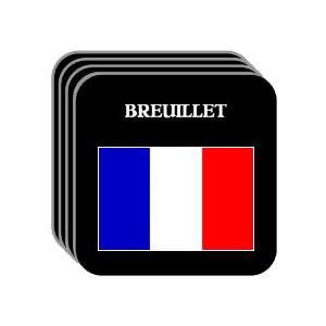  France   BREUILLET Set of 4 Mini Mousepad Coasters 