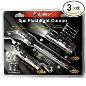 Ampro Tools T23950 3 Peice Flashlight Combo