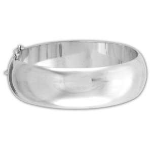   Essentials Sterling Silver 20 mm Polished Bangle Bracelet Jewelry
