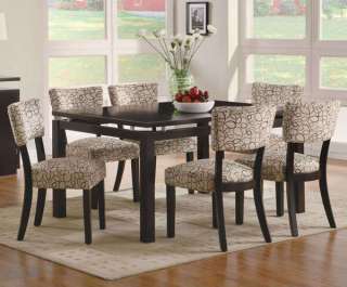   LIBBY CONTEMPORARY DARK CAPPUCCINO FINISH WOOD DINING TABLE SET  