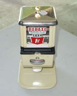 Vintage Coin Operated Boraxo Soap Vending Machine  