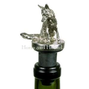  Pewter Fox Bottle Stopper
