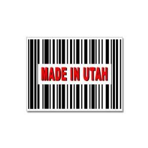  Made in Utah Barcode   Window Bumper Stickers Automotive