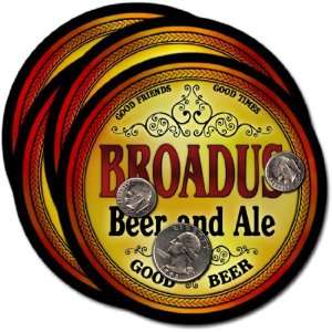  Broadus, MT Beer & Ale Coasters   4pk 