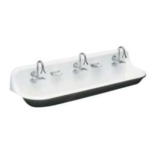  Brockway 5ft. Wash Sink With Drillings For Three Faucets 