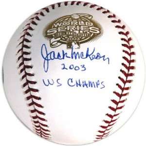 Jack McKeon Autographed Baseball  Details 2003 World Series Baseball 