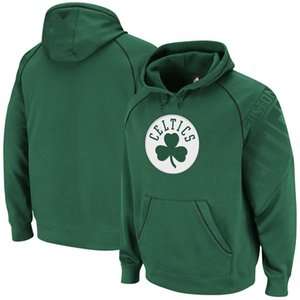 Boston Celtics Adidas Green Hoops Hooded Sweatshirt sz Large  