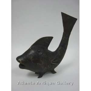  African Bronze Carved Fish