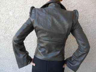 NWT $1800 Boudicca perforated leather jacket  8 US 12UK  
