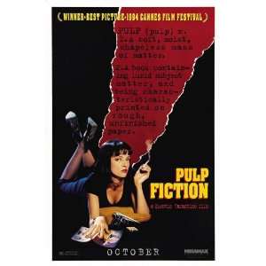  Pulp Fiction (1994) 27 x 40 Movie Poster Style G