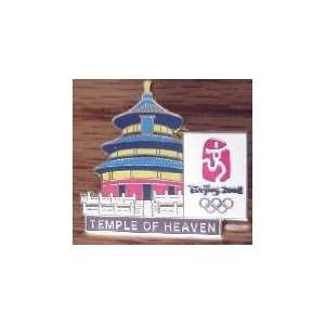  2008 BEIJING OLYMPIC PINS TEMPLE OF HEAVEN LANDMARK WITH NAME 