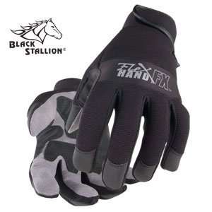    BLK Standard Reinforced Mechanics Gloves   Synt