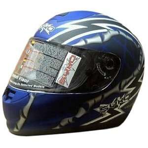  Syko Blue Large Sport Full Face Helmet Automotive
