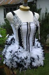 The Reviel Swan Burlesque Feather Paris Corset Costume  