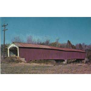   Ford Bridge Parke County Indiana Post Card 60s 