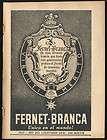 1950S RARE ARGENTINA ADVERTISING FERNET BRANCA AD #8