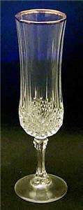 New Cristal darques Longchamp Gold Glass Flute 5oz  